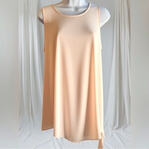 Vince Camuto Light Peach Sleeveless Buckle Neck Top New without Tags